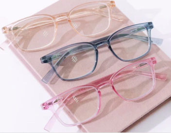 Rosemary Pink Rectangle Blue Light Glasses