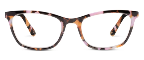 Gloria Pink Botanico Rectangle Blue Light Glasses