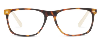 Dexter Tortoise / Tan Unisex Rectangle Blue Light Glasses