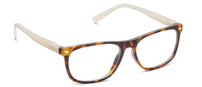 Dexter Tortoise / Tan Unisex Rectangle Blue Light Glasses