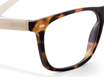 Dexter Tortoise / Tan Unisex Rectangle Blue Light Glasses