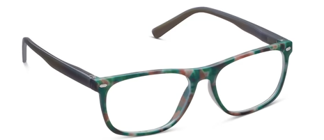 Dexter Camo / Black Unisex Rectangle Blue Light Glasses