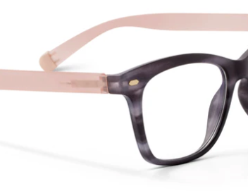 Sinclair Charcoal Horn / Blush Cat Eye Blue Light Glasses