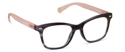 Sinclair Charcoal Horn / Blush Cat Eye Blue Light Glasses