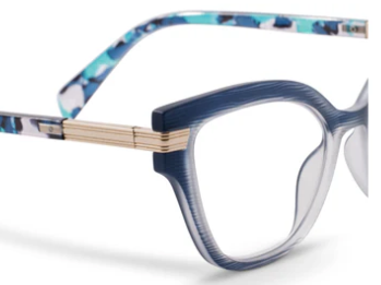 Marquee Navy / Marine Quartz Cat Eye Blue Light Glasses