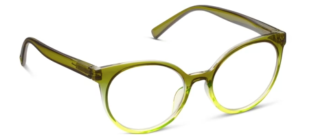 Dahlia Green Cat Eye Blue Light Glasses