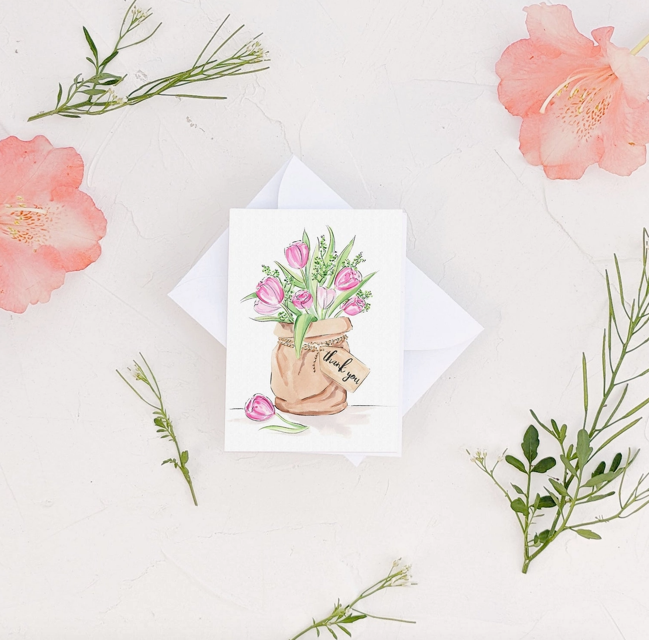 Thank You Blooms Enclosure Card
