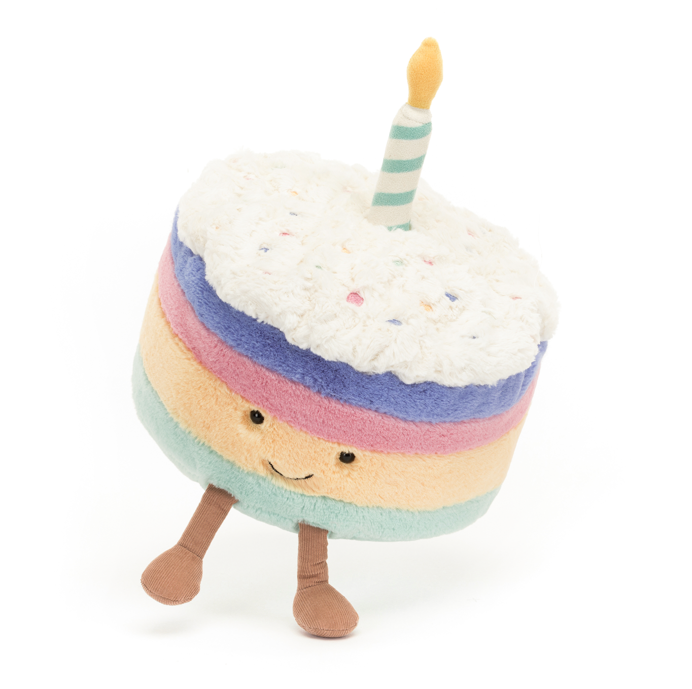 Amuseable Rainbow Birthday Cake Plush Toy