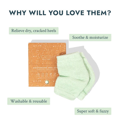 Moisturizing Heel Socks Green