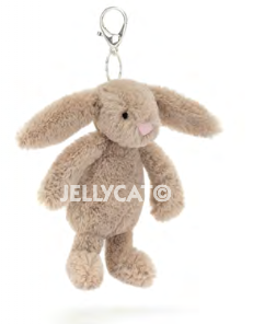 Bashful Beige Bunny Bag Charm Plush Toy