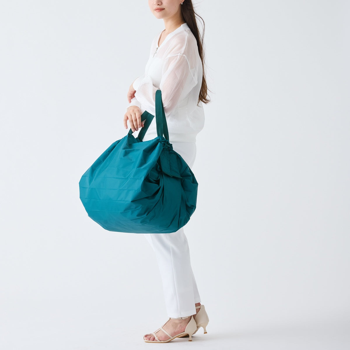 Shupatto Compact Reusable Bag Large Evergreen