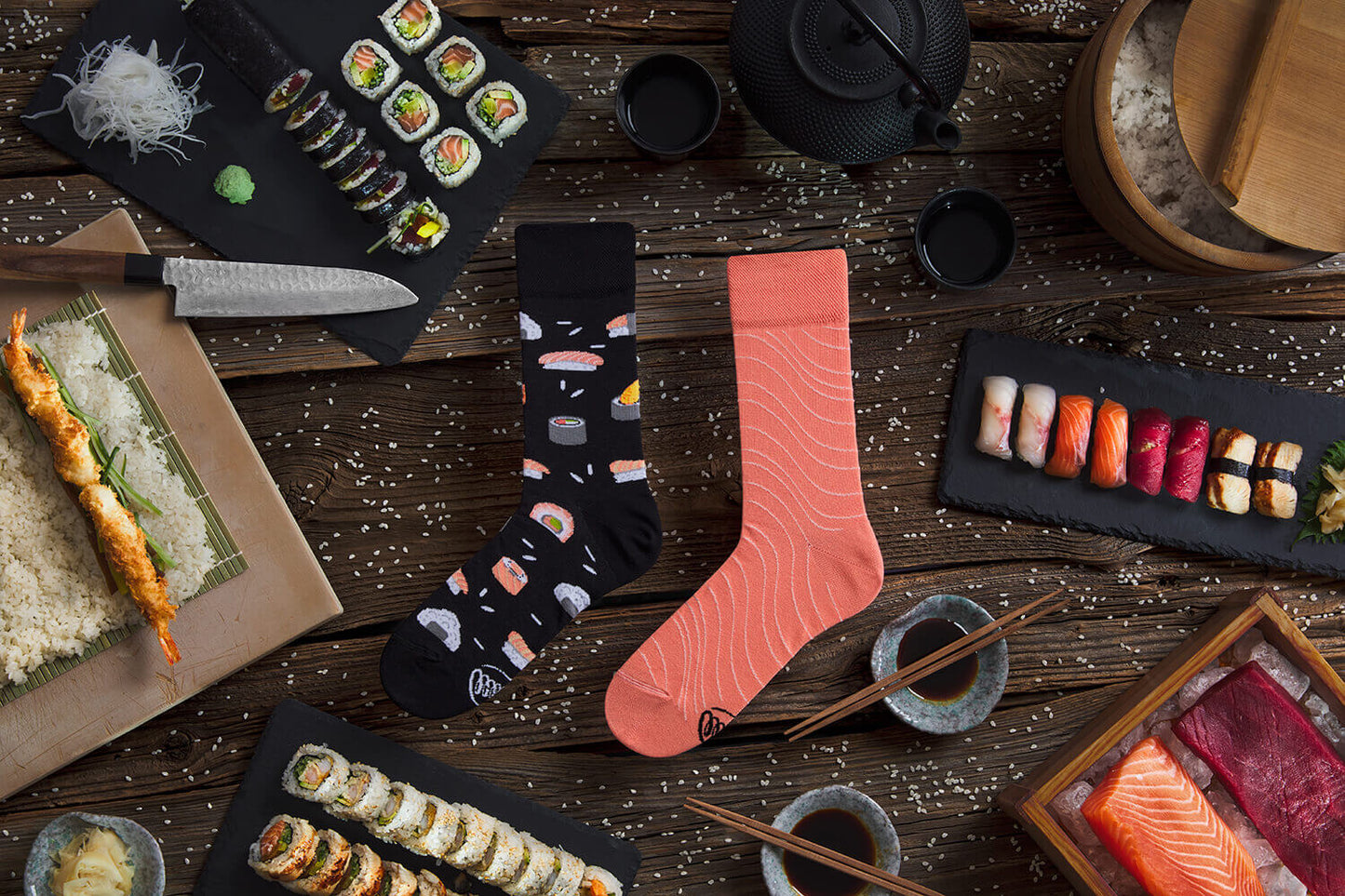 Sushi Roll Crew Socks