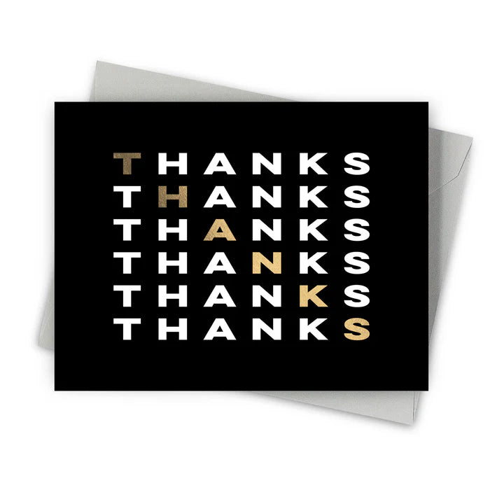 Stepped Thanks Card