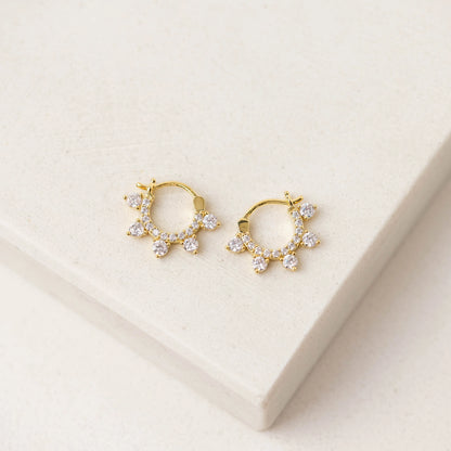 Talia Hoop Earrings Clear