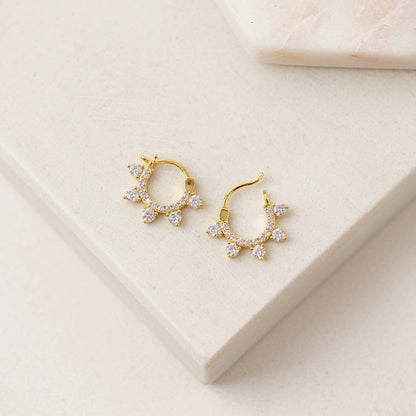 Talia Hoop Earrings Clear