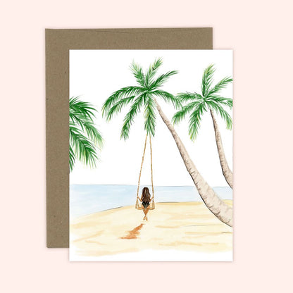 Tropical Boho Beach Days Everyday Greeting Card