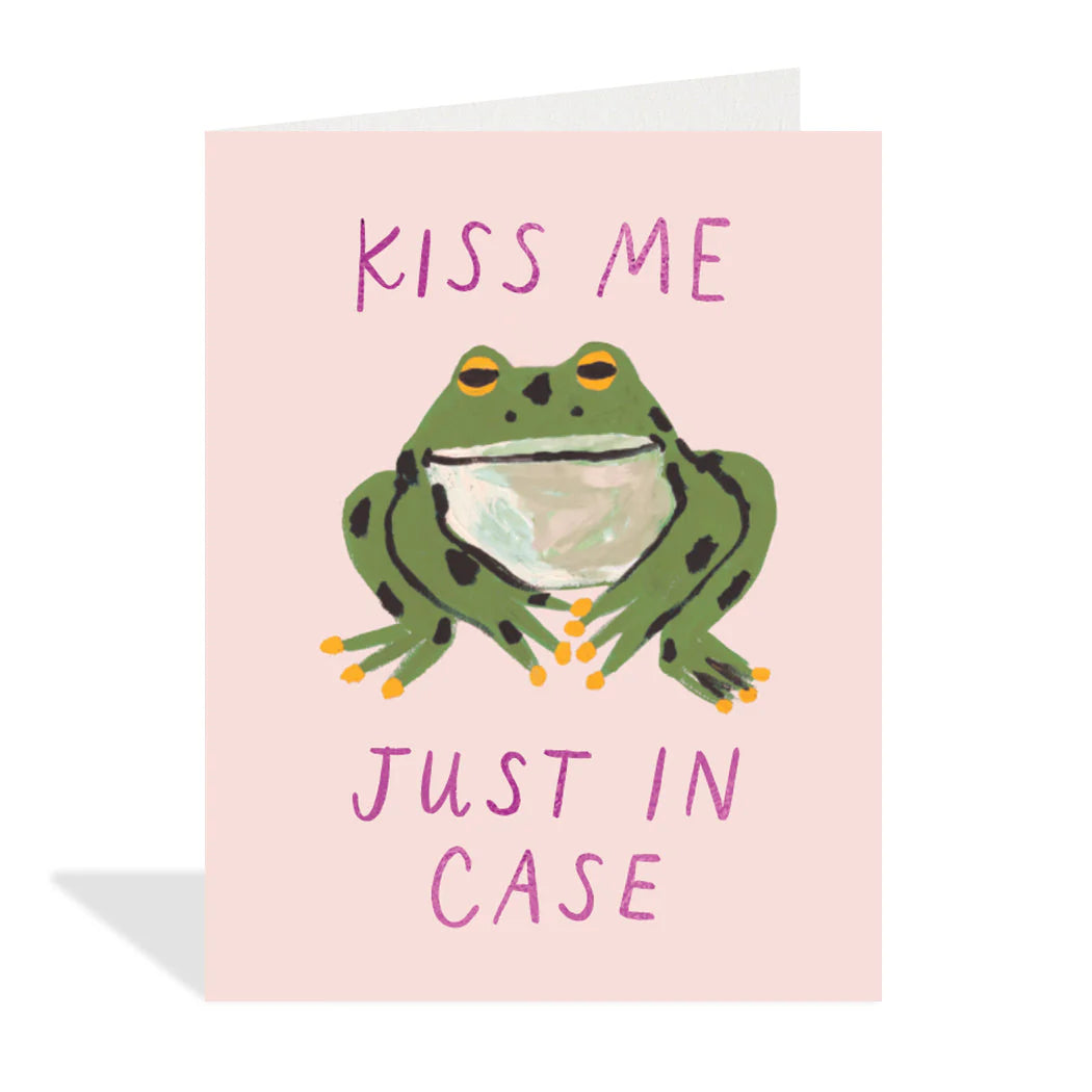 Cute Frog Kiss Card