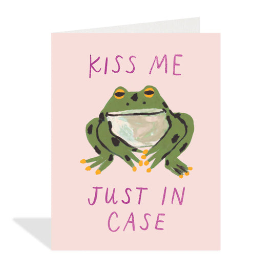 Cute Frog Kiss Card