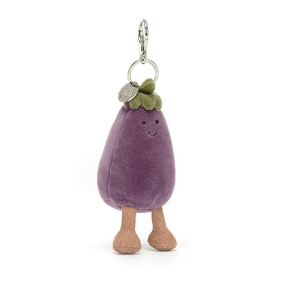 Vivacious Eggplant Bag Charm