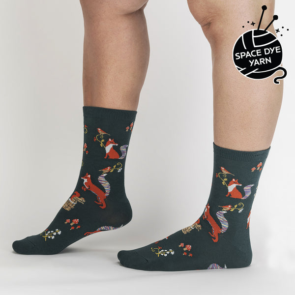 Women's Crew Socks Foxy, I Think I Love You!