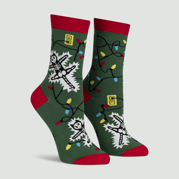 Women's Crew Socks Eating Light This Holiday