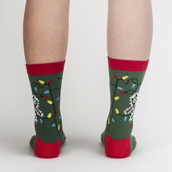 Women's Crew Socks Eating Light This Holiday