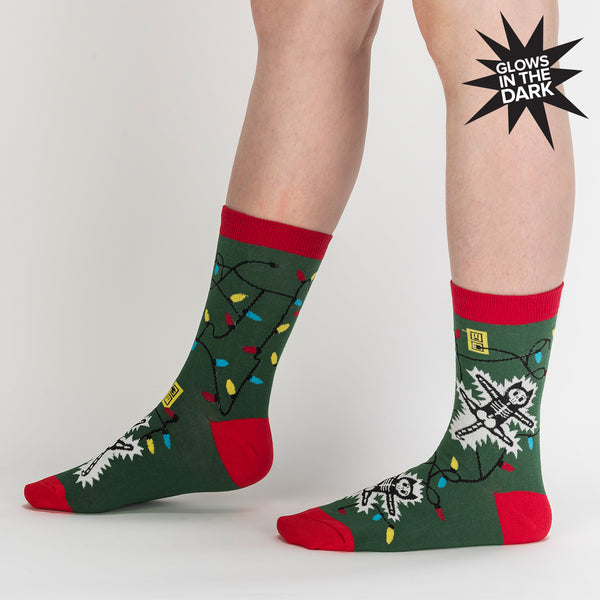 Women's Crew Socks Eating Light This Holiday