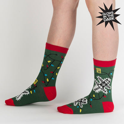 Women's Crew Socks Eating Light This Holiday