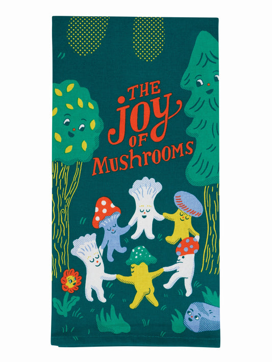 Joy Of Mushrooms Dish Towel