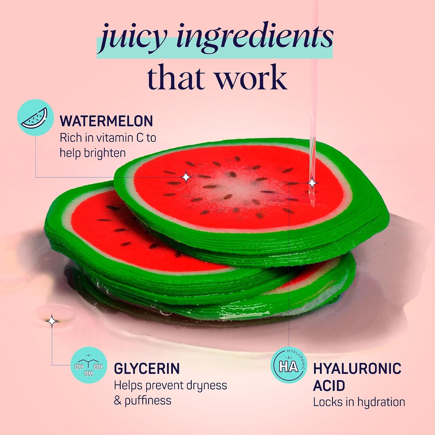 Watermelon hydro-Soothing Spa, Cooling Eye Pads