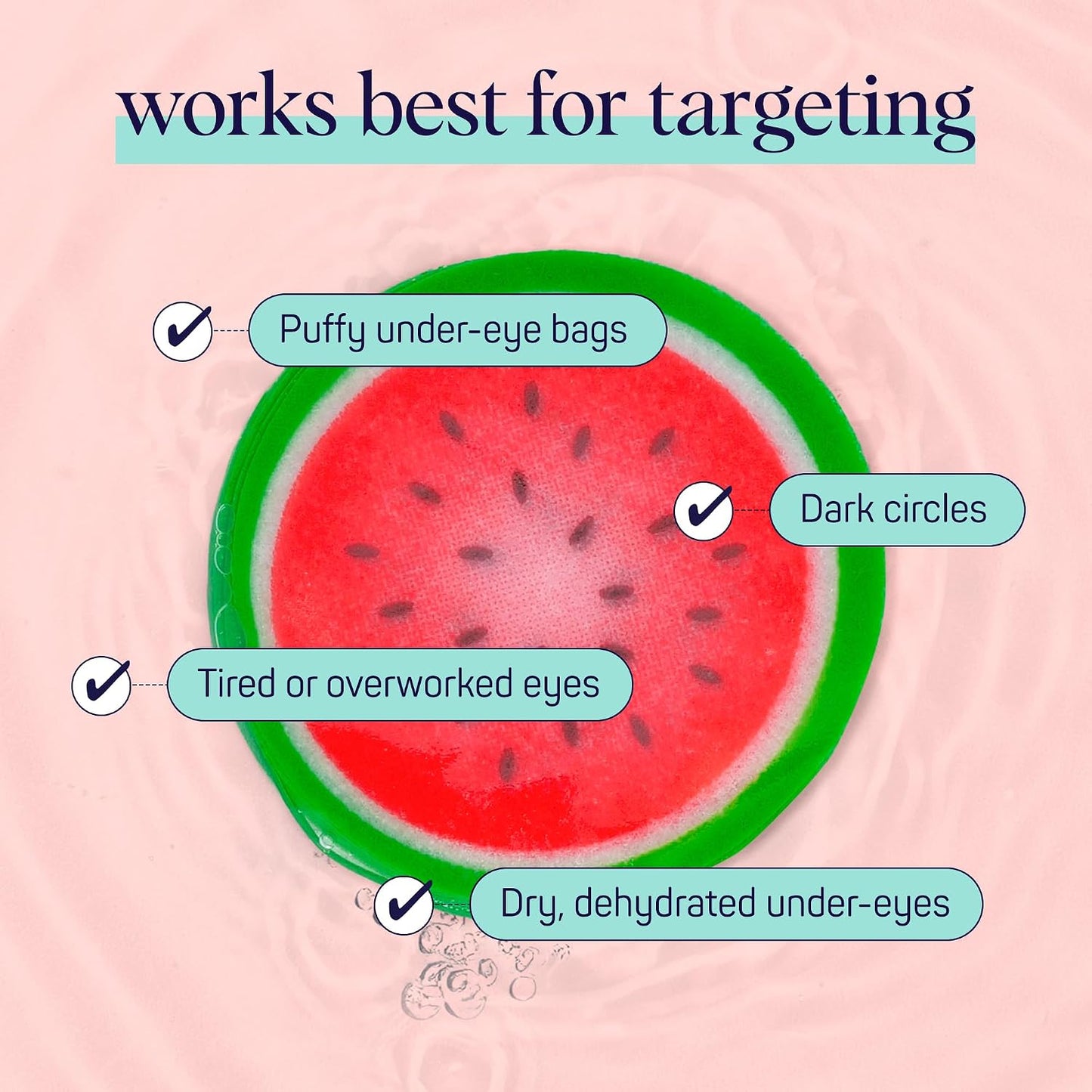 Watermelon hydro-Soothing Spa, Cooling Eye Pads