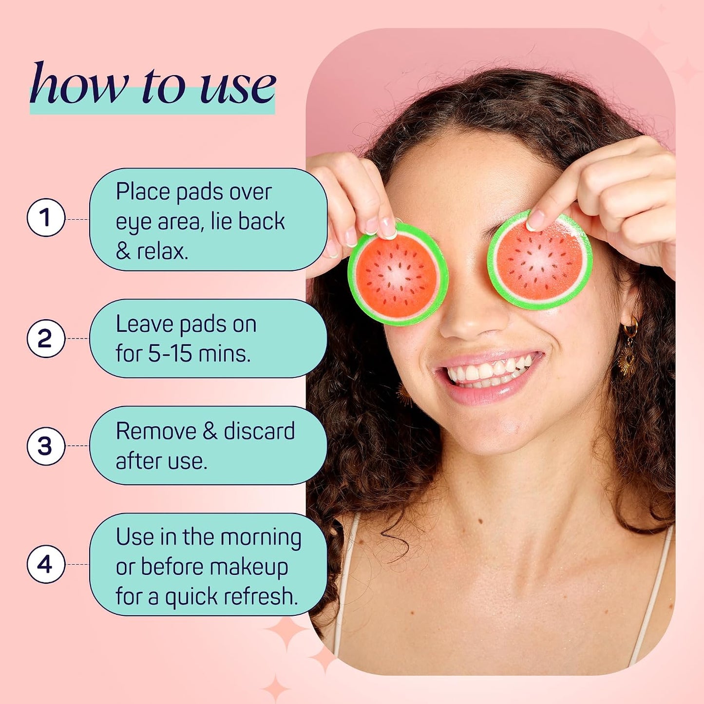 Watermelon hydro-Soothing Spa, Cooling Eye Pads