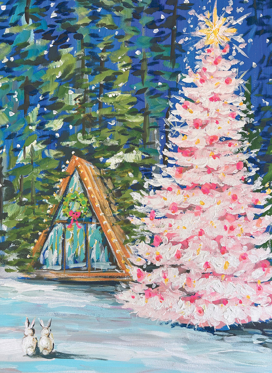 Christmas Cabin Card