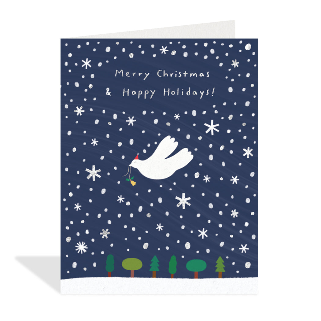 Snowy Night DoveCard