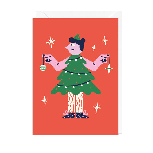 Christmas Tree Dress Card