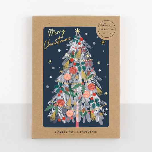 Merry Christmas Tree Boxed Holdiay Cards