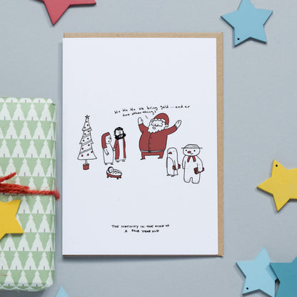 Xmas 4 Year Old Mind Card