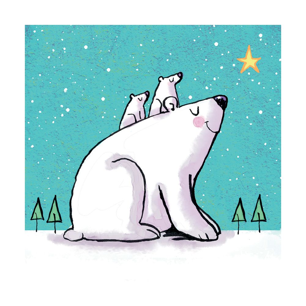 Polar Bears Boxed Holiday Cards