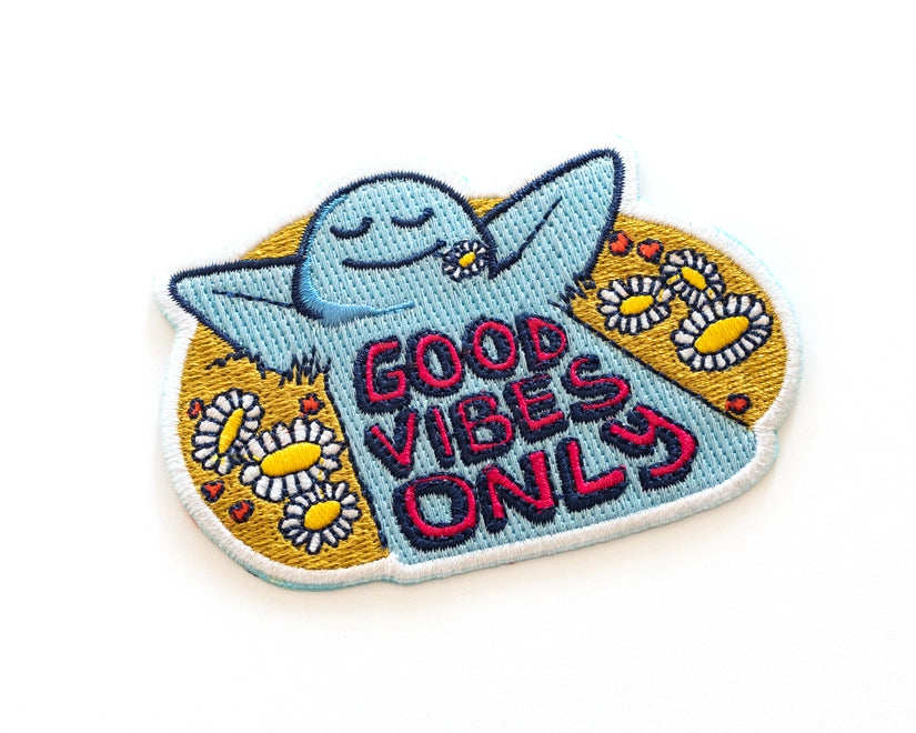 #129 Good Vibes Only Iron-On Patch