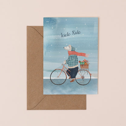 Icicle Ride Christmas Card