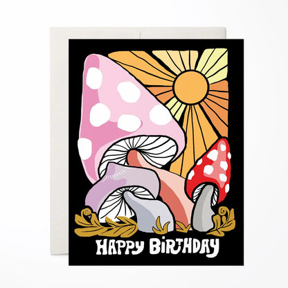 Magic Mushroom Birthday Greeting Card