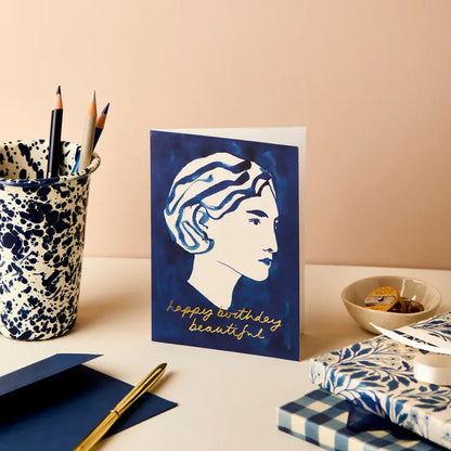 Portrait Happy Birthday Beautiful Card