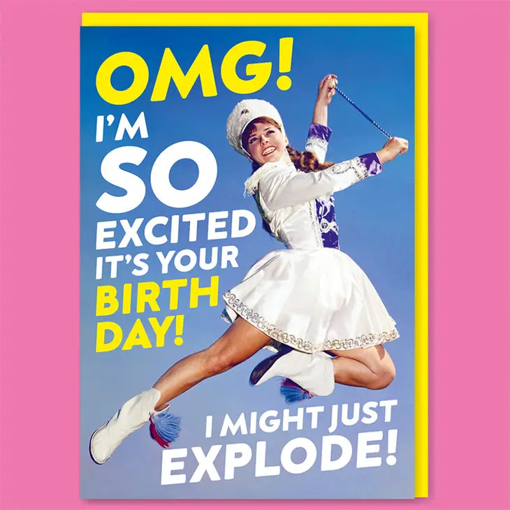 Omg! I'M So Excited Greeting Card