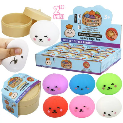 Mini Solid Bao Dumpling Soft Slime Squishy Toy