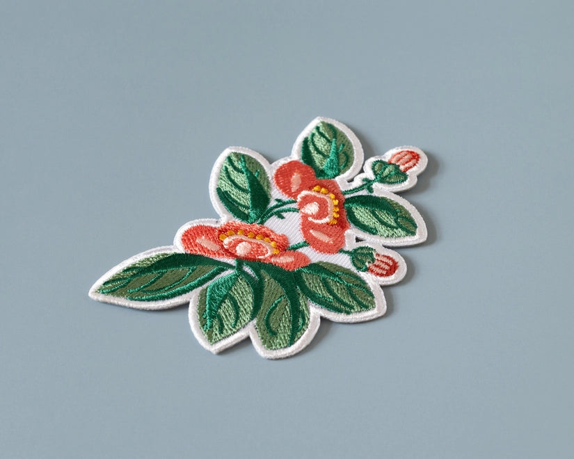 #127 Floral Iron-On Patch