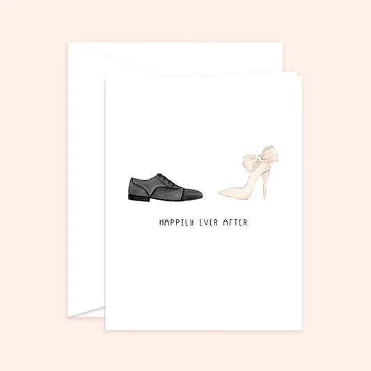 Happily Ever After Mr + Mrs Greeting Card