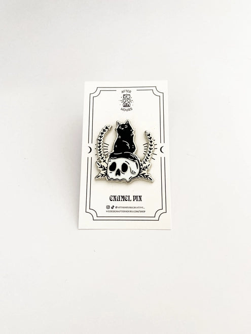 @12 Superstitious (Black Cat) Hard Enamel Pin