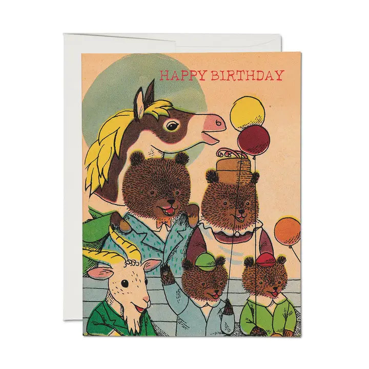 Richard Scarry Birthday Gang Greeting Card