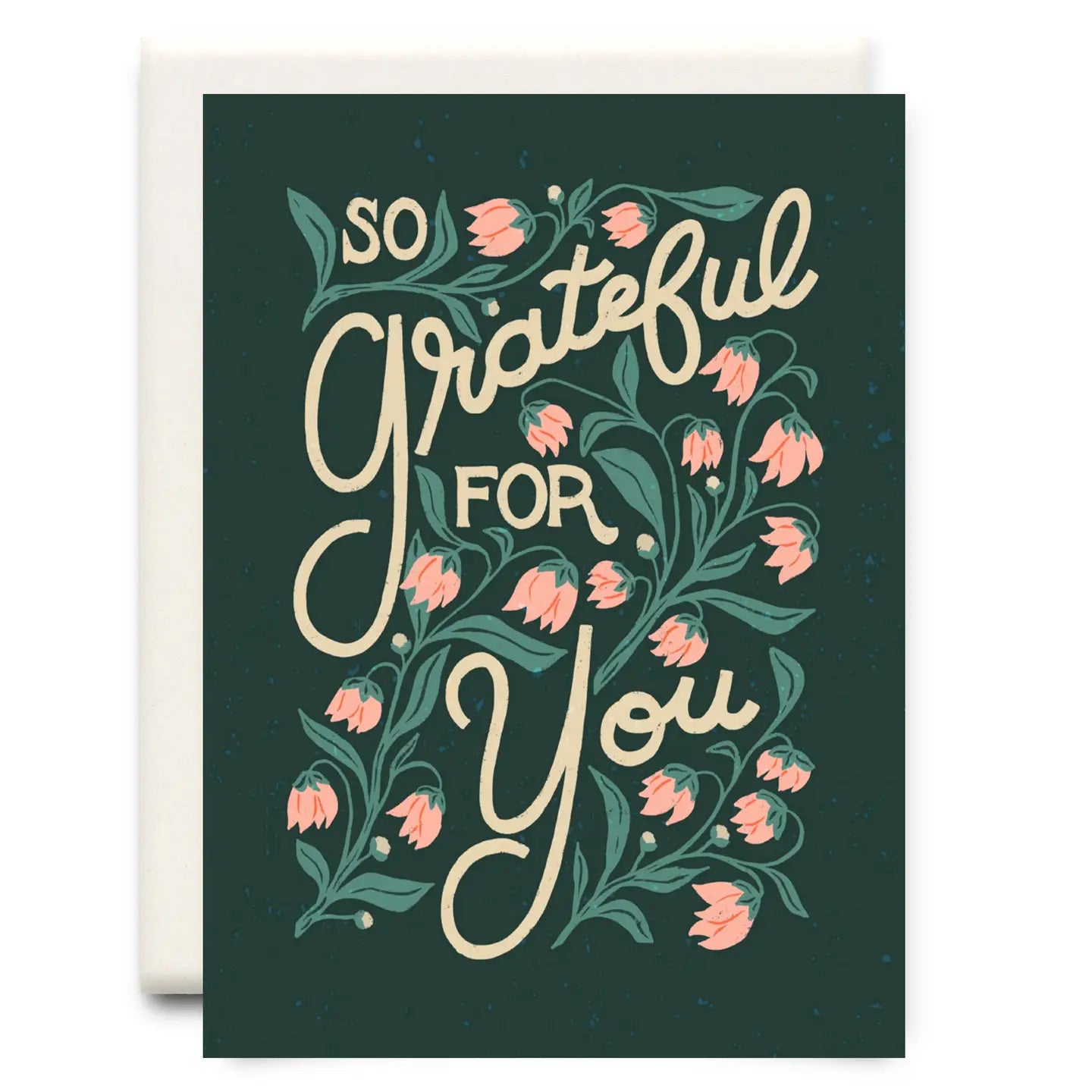 So Grateful for You Green Thank You Greeting Card