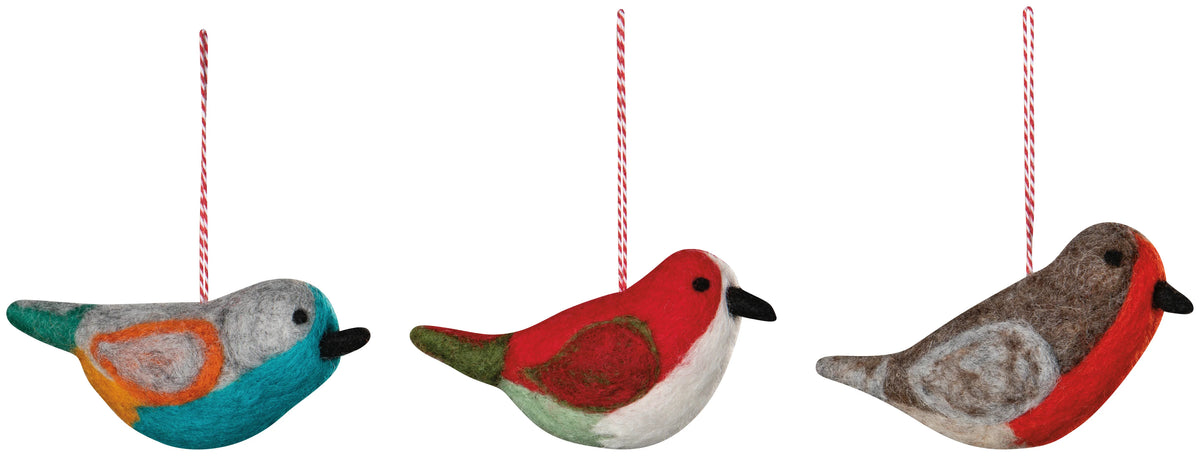 F87 - Felt Bird Ornament